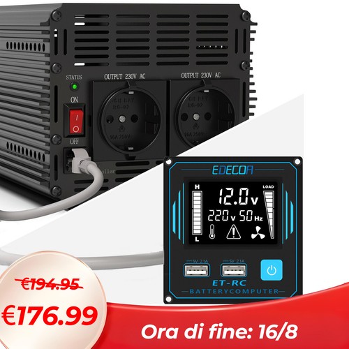 Edecoa power inverter - inverter, 3000w