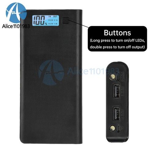 18650 battery box lcd mobile - box,